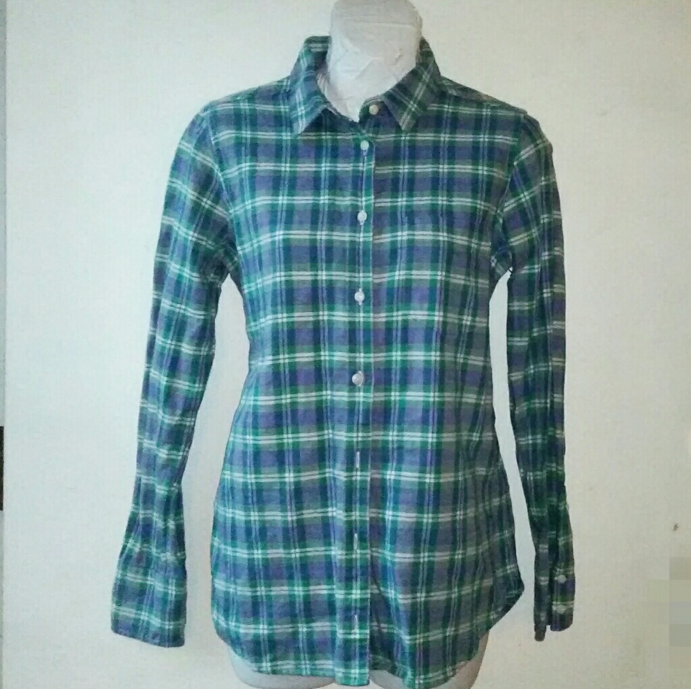 J Crew Plaid Button down Shirt